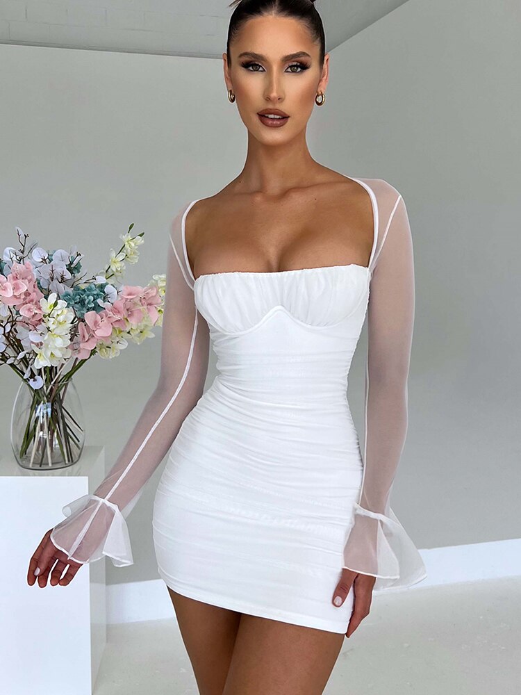 Elegant Backless Sexy Mini Dress
