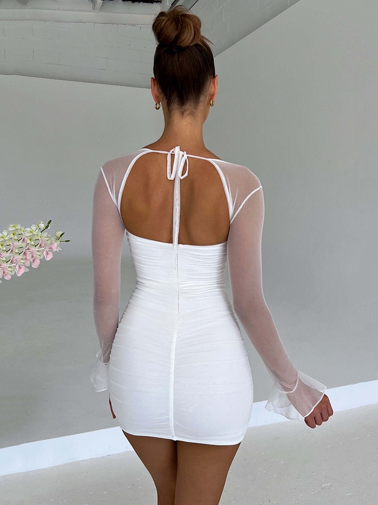 Elegant Backless Sexy Mini Dress
