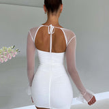 Elegant Backless Sexy Mini Dress
