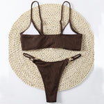 Sexy Ribbed Micro Bikini
