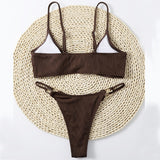 Sexy Ribbed Micro Bikini
