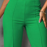 High Waist Straight Pants
